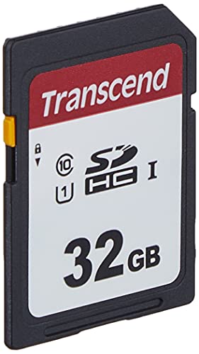 Transcend TS32GSDC300S-E Tarjeta SD de 32 GB, SDHC, Clase 10, U1, Velocidad de Lectura hasta 95 MB/s – Paquete abrefácil