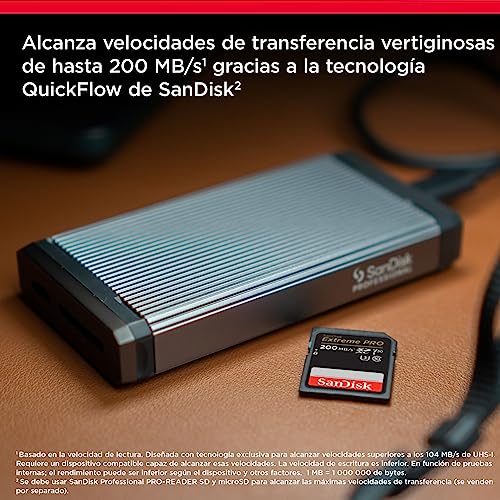SanDisk Tarjeta SDXC Extreme PRO de 128 GB + RescuePRO Deluxe, hasta 200 MB/s, UHS-I, Clase 10, U3, V30